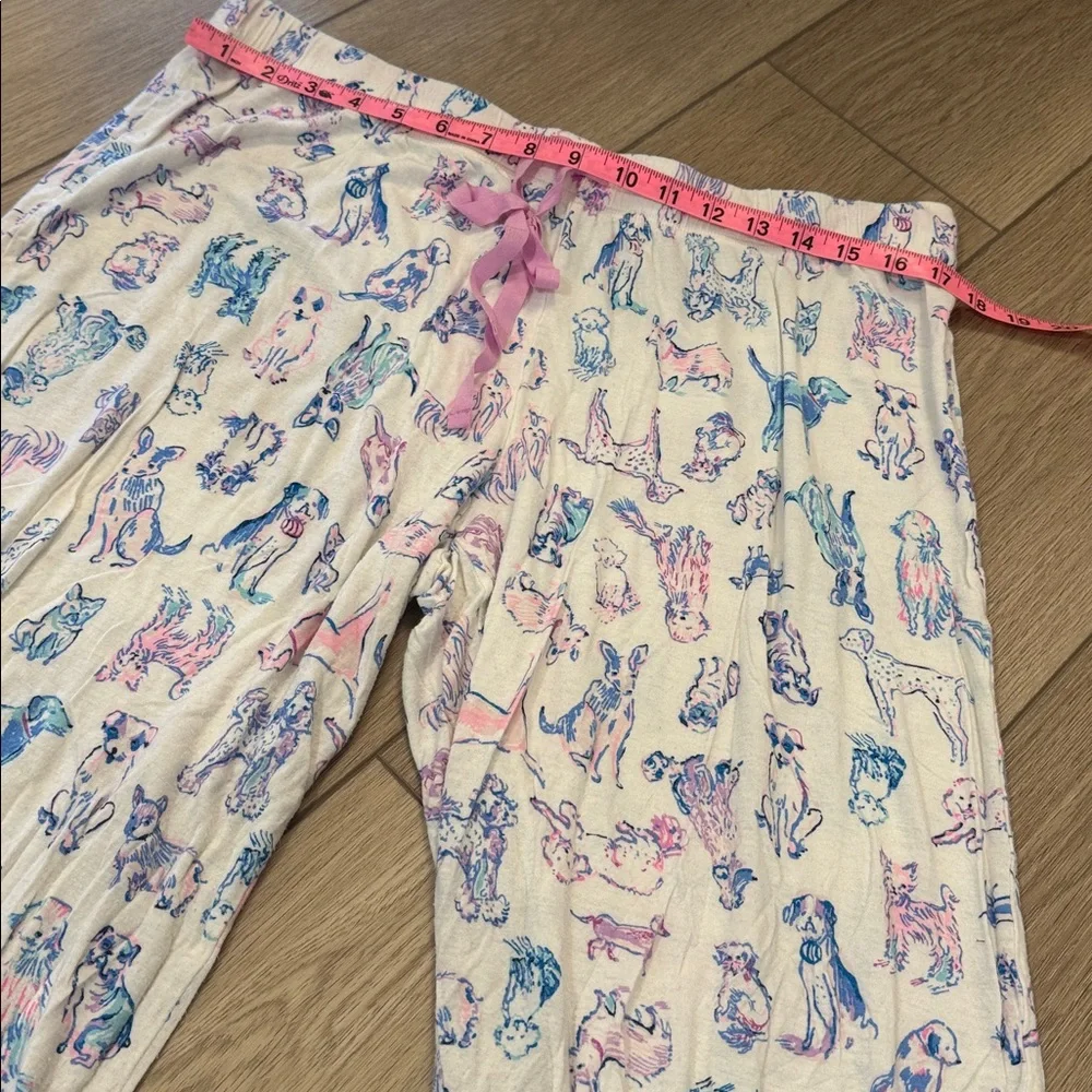 Lilly Pulitzer All Over Print Dog Pajama Pants Size XL Comfy Loungewear soft - Picture 5 of 10